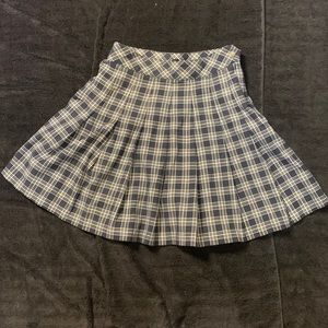 Navy Blue plaid mini skirt Women’s Size 0